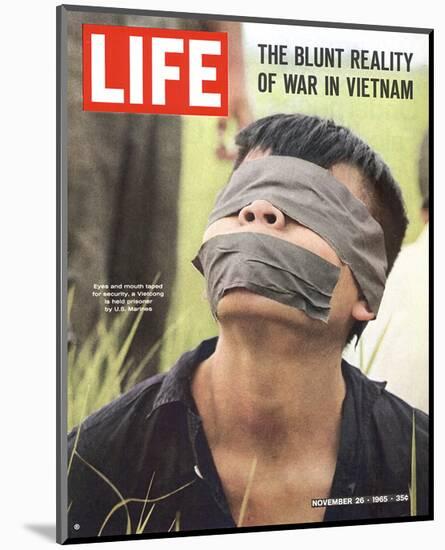 LIFE Captured Vietcong 1965-null-Mounted Art Print