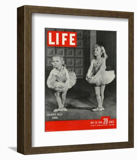 LIFE Children's Ballet School-null-Framed Art Print