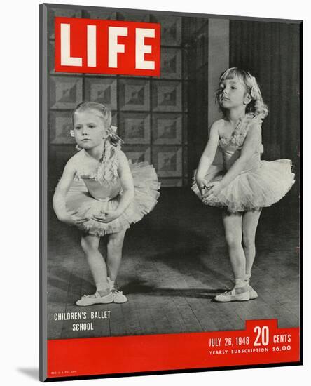 LIFE Children's Ballet School-null-Mounted Art Print