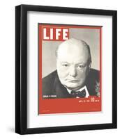 LIFE Churchill Britain's Warlord-null-Framed Art Print