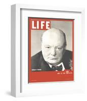 LIFE Churchill Britain's Warlord-null-Framed Art Print