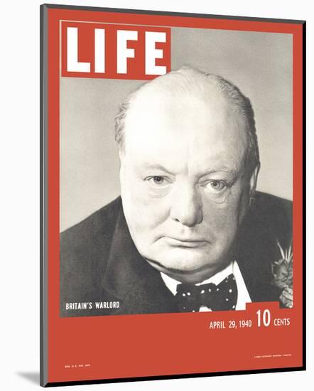 LIFE Churchill Britain's Warlord-null-Mounted Art Print