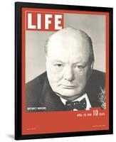 LIFE Churchill Britain's Warlord-null-Framed Art Print