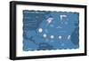 Life Cycle of a North Atlantic Hurricane. Tropical Cyclone, Atmosphere, Climate, Earth Sciences-Encyclopaedia Britannica-Framed Poster