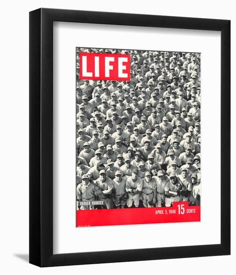 LIFE Dodgertown Rookies 1948-null-Framed Art Print