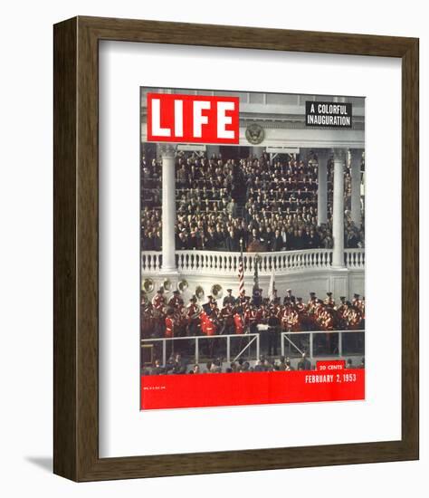 LIFE Eisenhower Inauguration-null-Framed Art Print