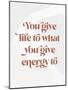 Life Energy-Beth Cai-Mounted Giclee Print