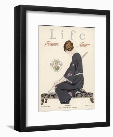 Life, Fashion, Shorter Skirts 1924-Coles Phillips-Framed Art Print