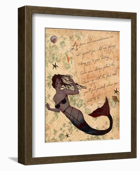 Life Force Inspirational Mermaid-sylvia pimental-Framed Art Print