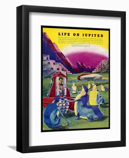 Life Forms on Jupiter-Frank R. Paul-Framed Premium Photographic Print