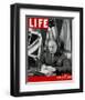 LIFE General Eisenhower 1944-null-Framed Art Print