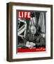 LIFE General Eisenhower 1944-null-Framed Art Print