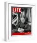 LIFE General Eisenhower 1944-null-Framed Art Print