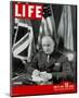 LIFE General Eisenhower 1944-null-Mounted Art Print