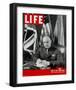 LIFE General Eisenhower 1944-null-Framed Art Print