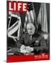 LIFE General Eisenhower 1944-null-Mounted Art Print