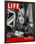 LIFE General Eisenhower 1944-null-Framed Art Print