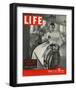 LIFE George Lott wounded Soldier-null-Framed Art Print