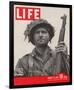 LIFE GI in Normandy 1944-null-Framed Premium Giclee Print