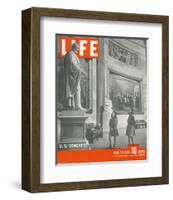 LIFE Girls scouts in Washington-null-Framed Art Print