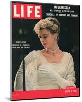 LIFE Grace Kelly wedding dress-null-Mounted Art Print