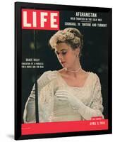 LIFE Grace Kelly wedding dress-null-Framed Art Print