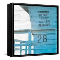 Life Guard Beach Shack-Susan Bryant-Framed Stretched Canvas