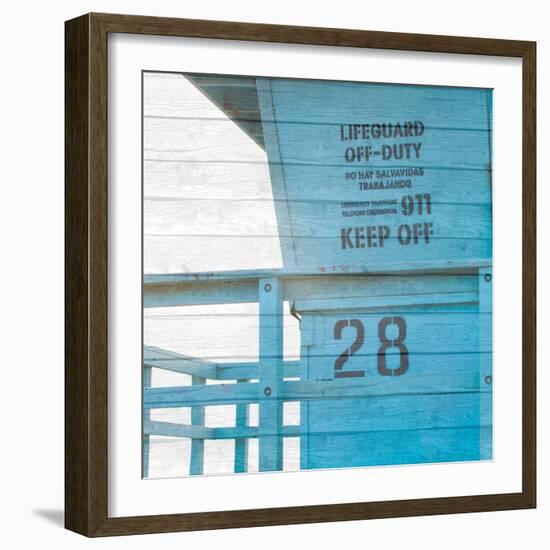 Life Guard Beach Shack-Susan Bryant-Framed Photographic Print