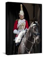 Life Guard One of the Household Cavalry Regiments on Sentry Duty, London, England, United Kingdom-Walter Rawlings-Stretched Canvas