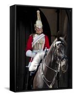 Life Guard One of the Household Cavalry Regiments on Sentry Duty, London, England, United Kingdom-Walter Rawlings-Framed Stretched Canvas