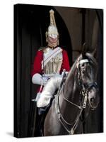 Life Guard One of the Household Cavalry Regiments on Sentry Duty, London, England, United Kingdom-Walter Rawlings-Stretched Canvas