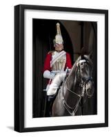 Life Guard One of the Household Cavalry Regiments on Sentry Duty, London, England, United Kingdom-Walter Rawlings-Framed Photographic Print