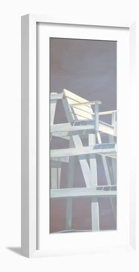 Life Guard Stand (grey)-Carol Saxe-Framed Art Print