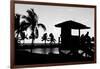 Life Guard Station at Sunset - Miami - Florida-Philippe Hugonnard-Framed Photographic Print