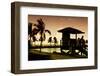 Life Guard Station at Sunset - Miami - Florida-Philippe Hugonnard-Framed Photographic Print