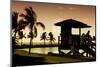 Life Guard Station at Sunset - Miami - Florida-Philippe Hugonnard-Mounted Photographic Print