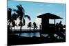 Life Guard Station at Sunset - Miami - Florida-Philippe Hugonnard-Mounted Photographic Print