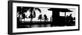 Life Guard Station at Sunset - Miami - Florida-Philippe Hugonnard-Framed Photographic Print