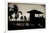 Life Guard Station at Sunset - Miami - Florida-Philippe Hugonnard-Framed Photographic Print