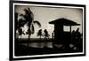 Life Guard Station at Sunset - Miami - Florida-Philippe Hugonnard-Framed Photographic Print