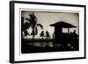 Life Guard Station at Sunset - Miami - Florida-Philippe Hugonnard-Framed Photographic Print