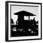 Life Guard Station at Sunset - Miami - Florida-Philippe Hugonnard-Framed Photographic Print