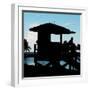 Life Guard Station at Sunset - Miami - Florida-Philippe Hugonnard-Framed Photographic Print