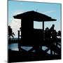 Life Guard Station at Sunset - Miami - Florida-Philippe Hugonnard-Mounted Photographic Print