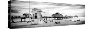 Life Guard Station - Florida Beach-Philippe Hugonnard-Stretched Canvas