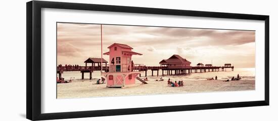 Life Guard Station - Florida Beach-Philippe Hugonnard-Framed Photographic Print