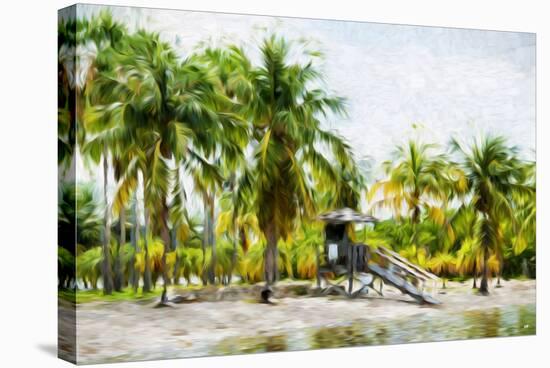 Life Guard Station II - In the Style of Oil Painting-Philippe Hugonnard-Stretched Canvas