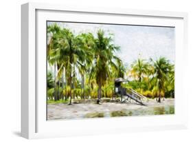 Life Guard Station II - In the Style of Oil Painting-Philippe Hugonnard-Framed Giclee Print