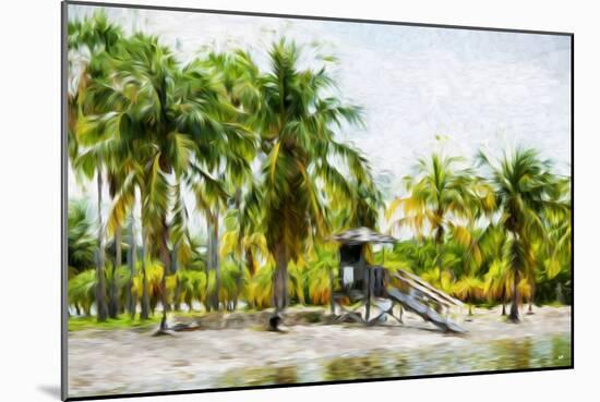 Life Guard Station II - In the Style of Oil Painting-Philippe Hugonnard-Mounted Giclee Print