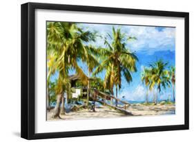 Life Guard Station IV - In the Style of Oil Painting-Philippe Hugonnard-Framed Giclee Print